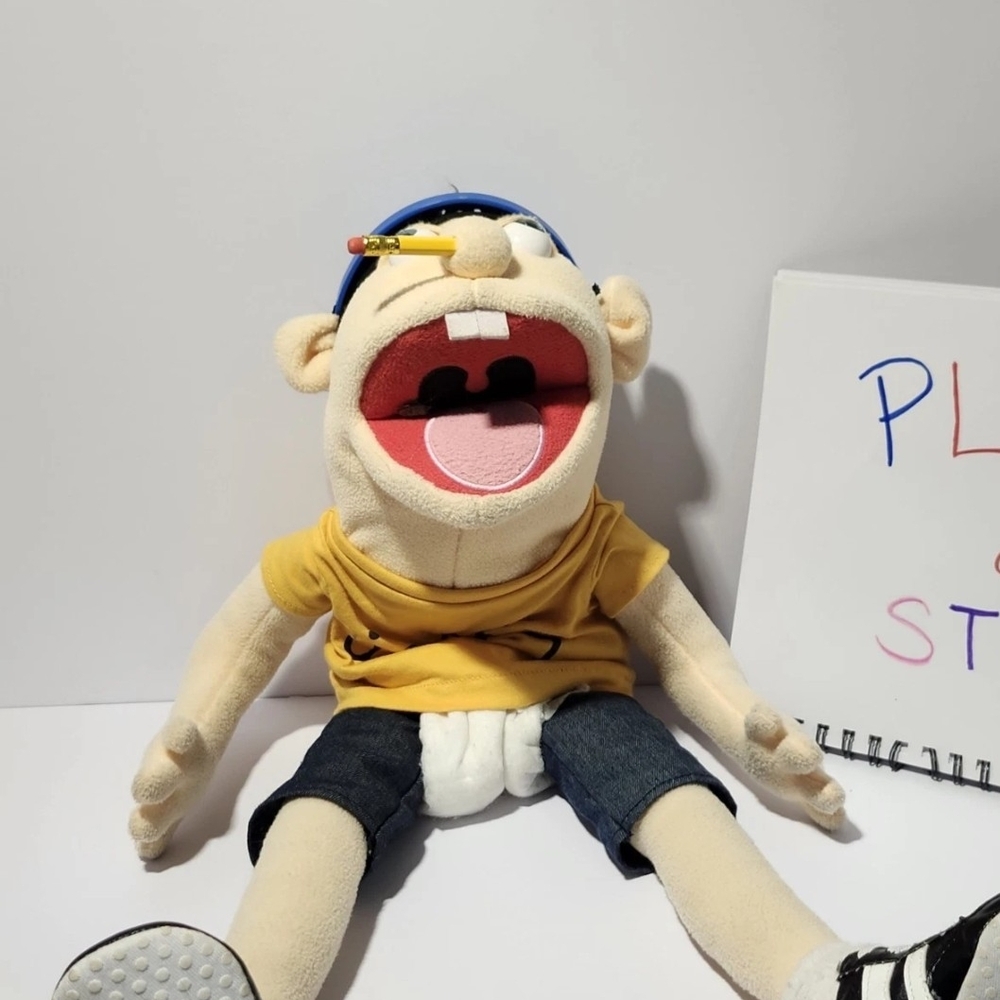 Jeffy Puppet. Includes Helmet And Diaper. Excellent Condition.